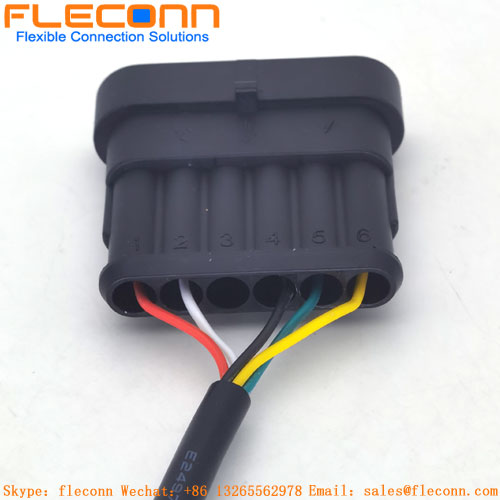 TE AMP 282404-1 Male Waterproof IP67 Connector Wire Harness