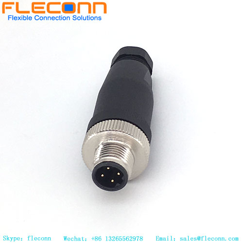 M12 4 Position Male Connector