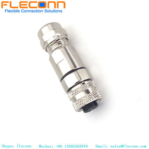 M12 4 Pin Female Assembled Connector