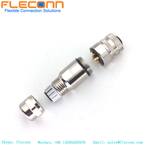 M12 Metal Shield Socket