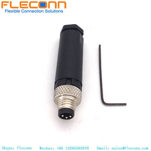 M8 3 Pin Male Connector