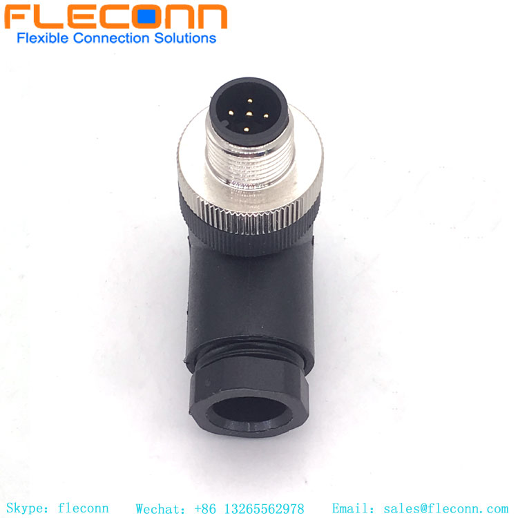 M12 90 Degree Connector