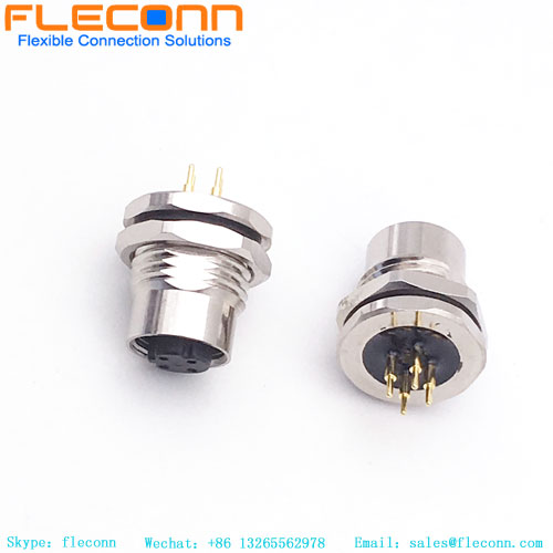 M12 Circular Panel Mount Connector
