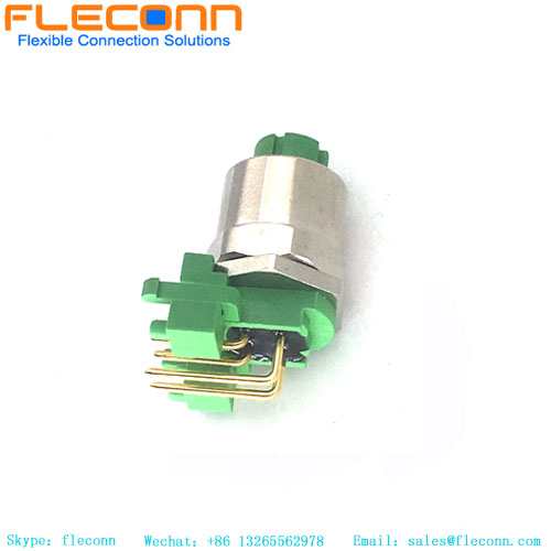 M12 90 Degree Panel Mount Connector