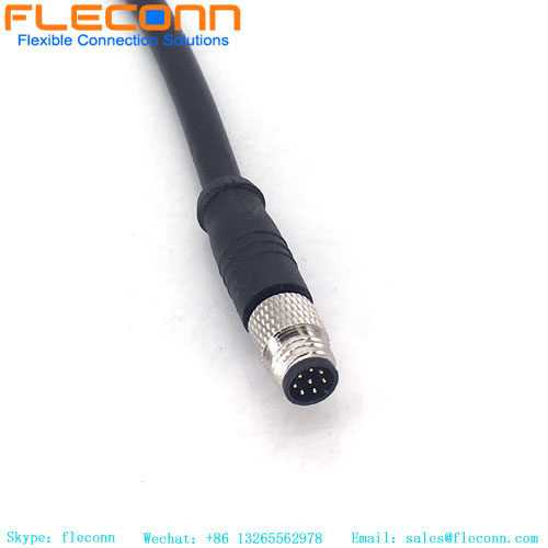 M8 cable connector 8 pole