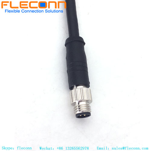 M8 5 Pin Shield Male Connector Cable