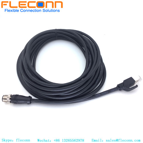 M12 D-coded To RJ45 Cable