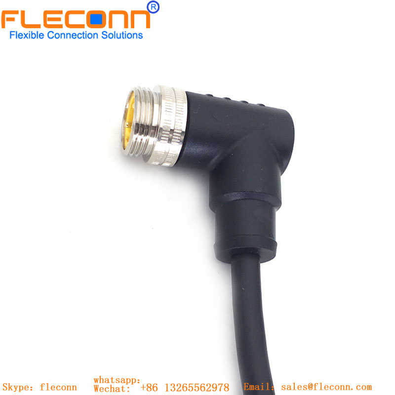 7/8 3 Pin Right Angle Connector Cable