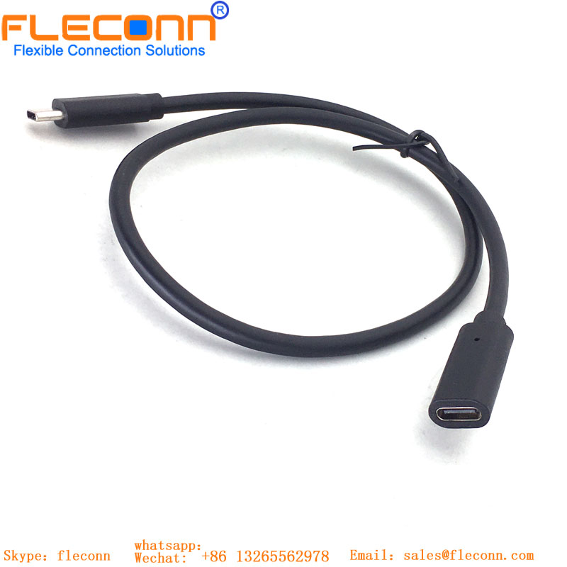 USB Type-C Male to Female Extension Cable