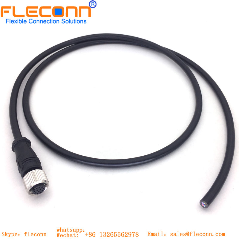 M12 12 Pin Female Cable