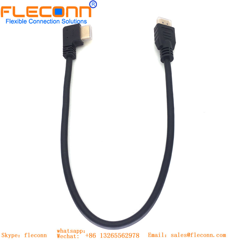 HDMI Straight To 90 Degree Extension Cable