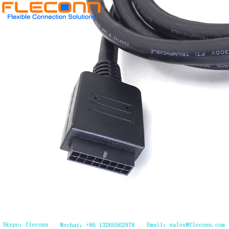 Molex 16 Pin Connector Cable Assembly Custom 3.0 Pitch Molex Connector Wire Harness