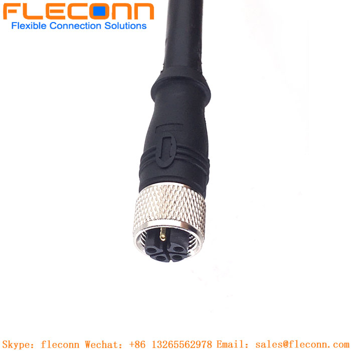 M12 L-Coded Female Connector Cable