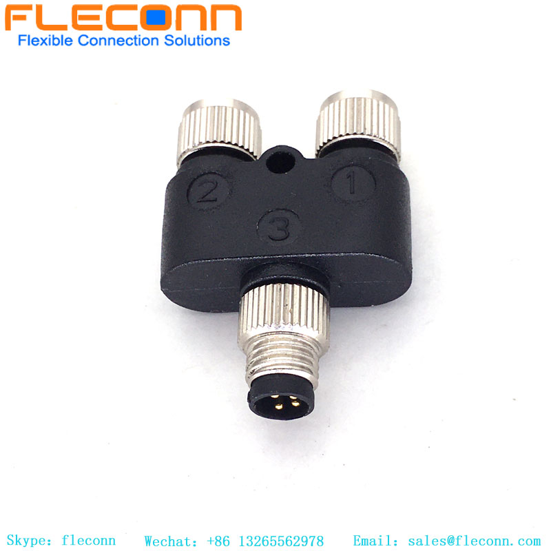 M8 Sensor Cable Y-Type Splitter